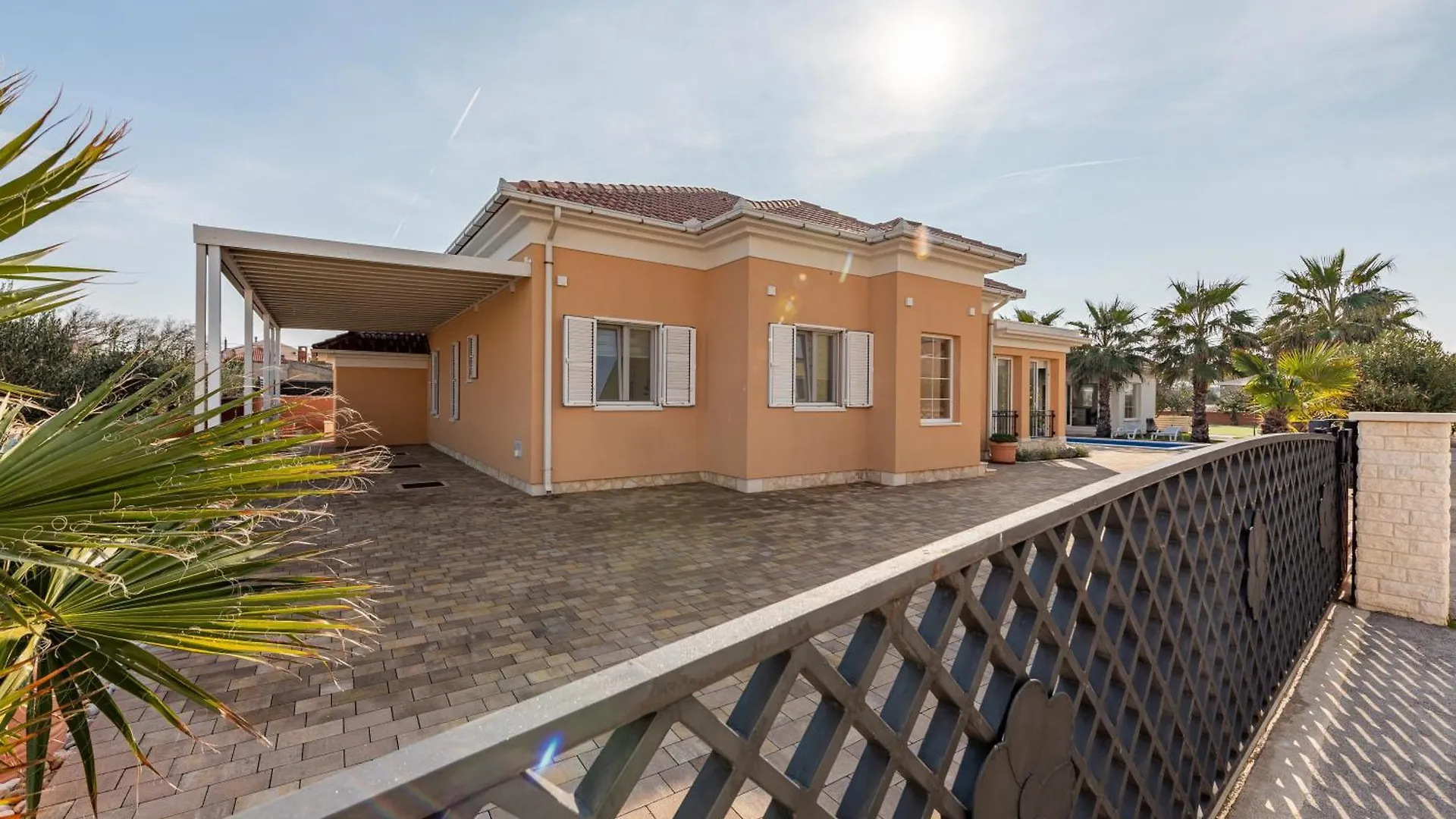 Luxury Villa Agape Palm Beach Tennisplatz Privlaka