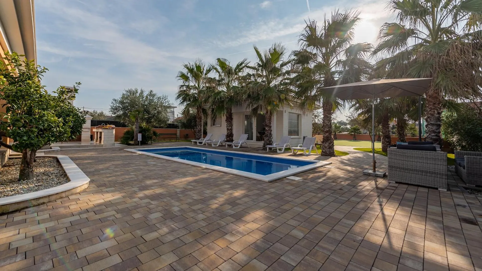 Luxury Villa Agape Palm Beach Tennisplatz Privlaka