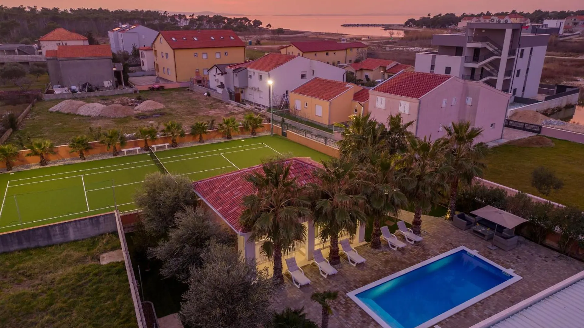 Luxury Villa Agape Palm Beach Tennisplatz Privlaka  Privlaka (Zadar)