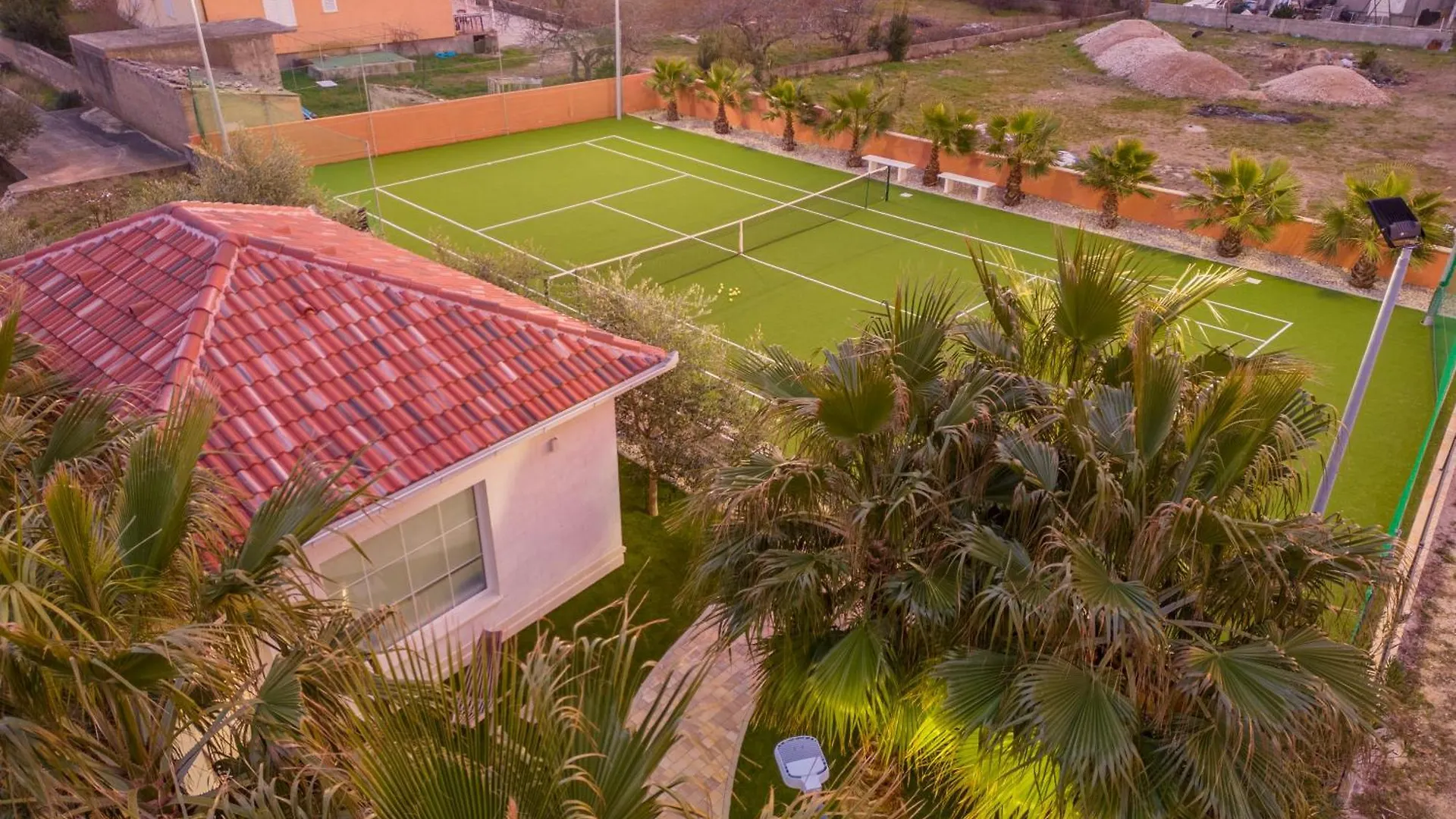 Luxury Villa Agape Palm Beach Tennisplatz Privlaka